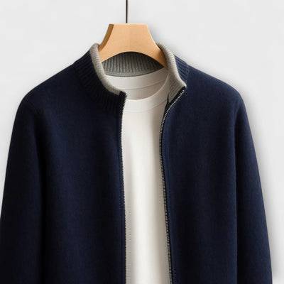 Giacca in maglia con zip