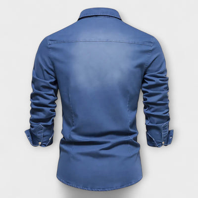 Camicia slim fit in denim