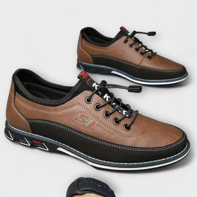 Scarpe Oxford in pelle lavorata