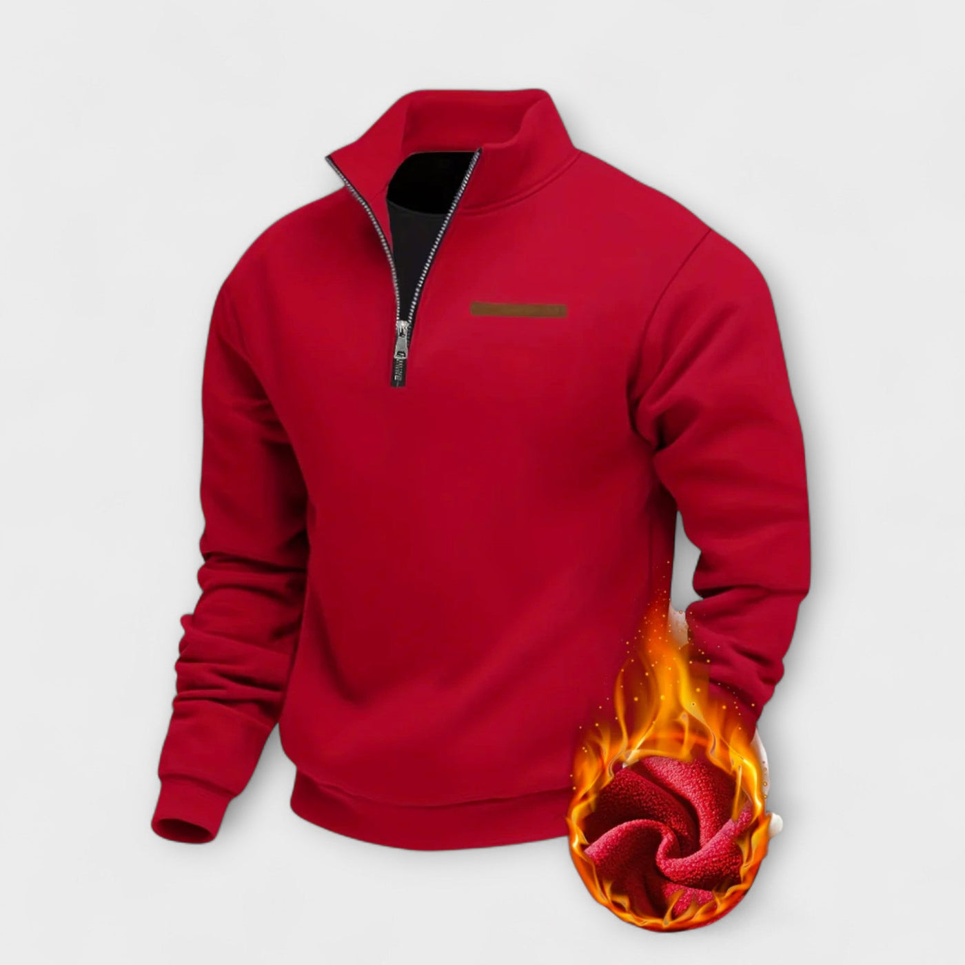 Henri | Felpa con zip termica – calore, comfort e stile sportivo