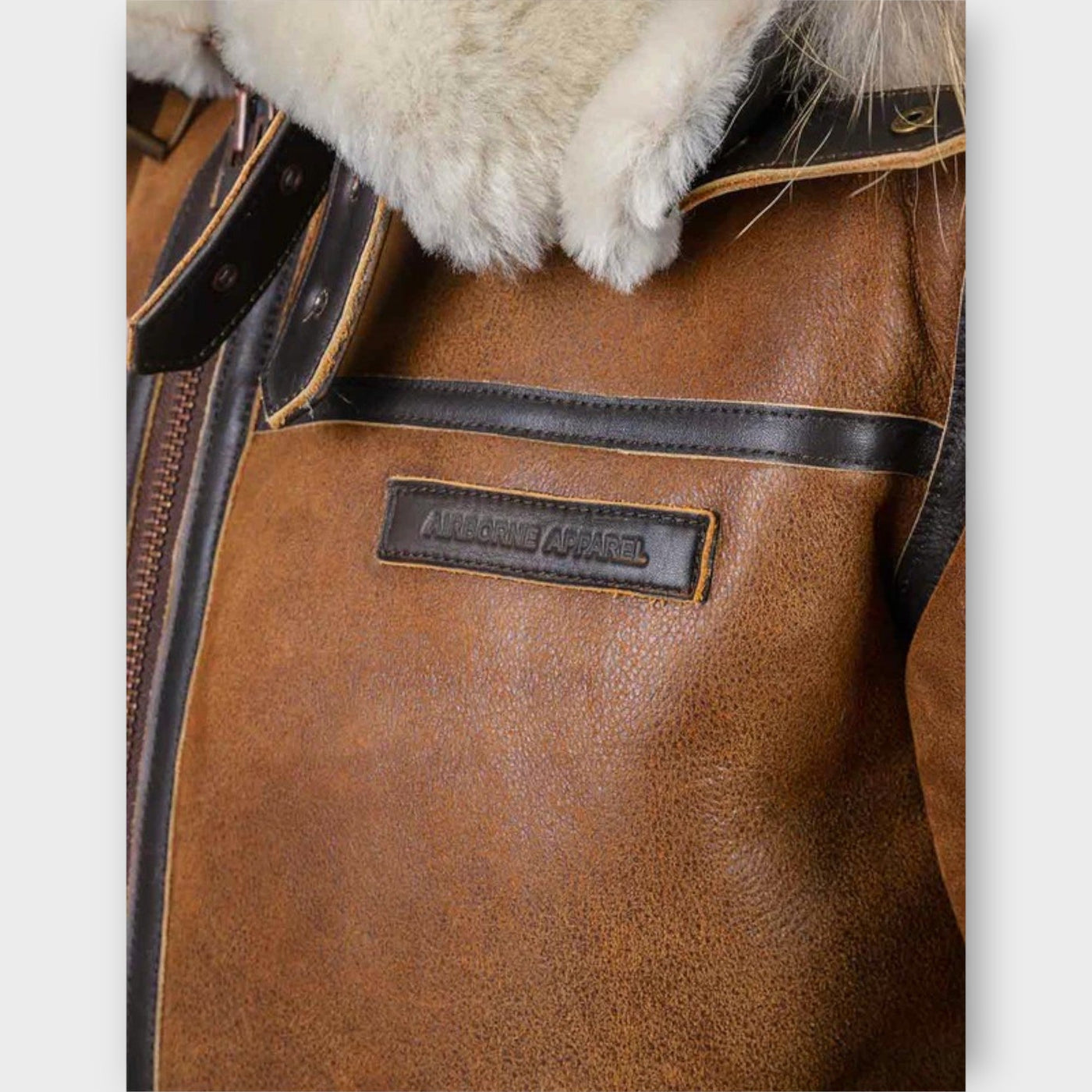 Aron™ | Giacca Bomber con Cappuccio in Pelliccia