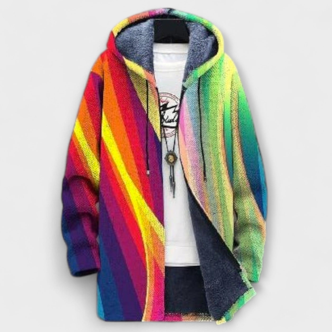 Cardigan di Lusso con Ispirazione Artistica