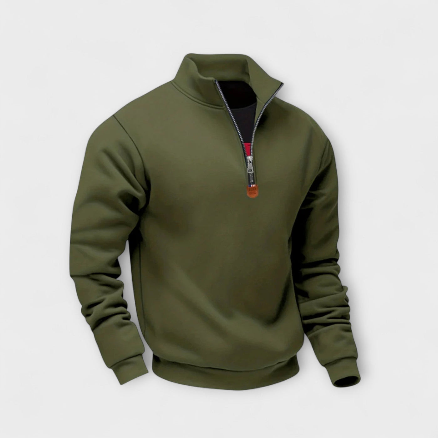 Léo | Felpa con zip e colletto alto – calore, eleganza e comfort quotidiano