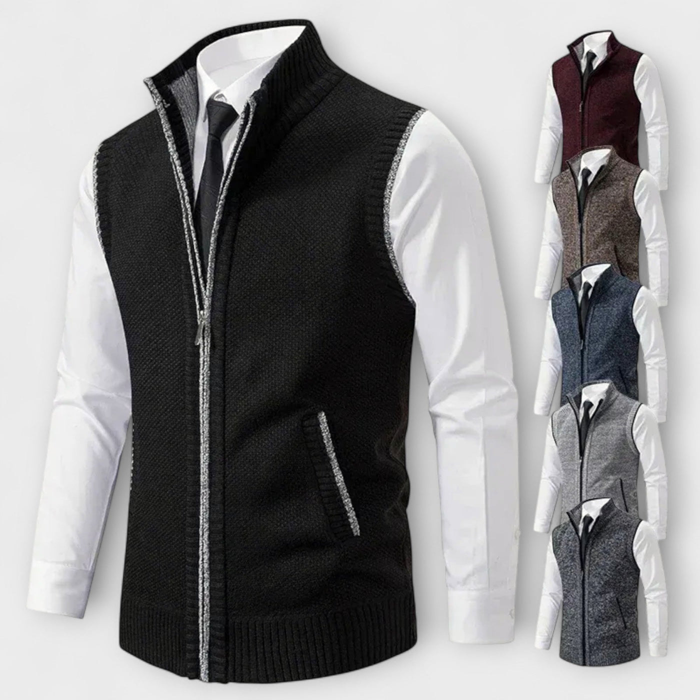 Milton™ – Gilet con Zip a Maglia