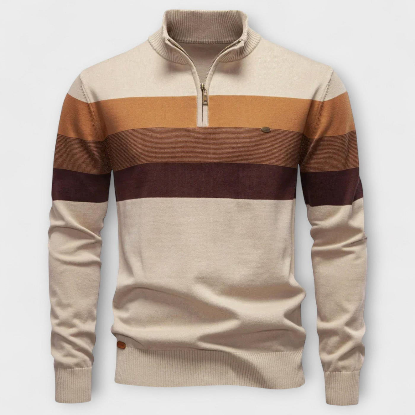 Maurice | Maglione con collo alto e zip – calore, eleganza e comodità