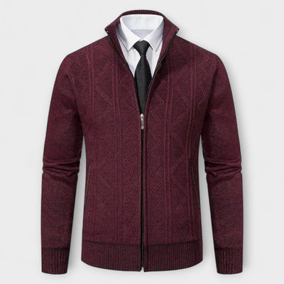 Dawson™ – Cardigan con zip testurizzato