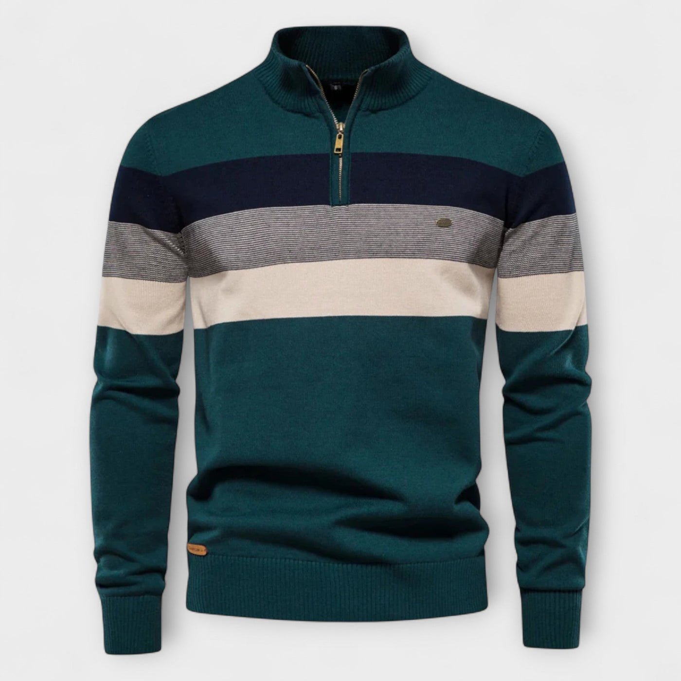 Maurice | Maglione con collo alto e zip – calore, eleganza e comodità