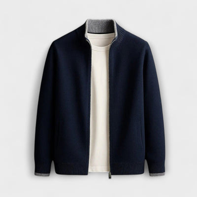 Giacca in maglia con zip