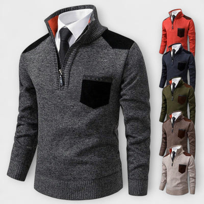 Clinton™ – Maglione Mezza Zip Raffinato