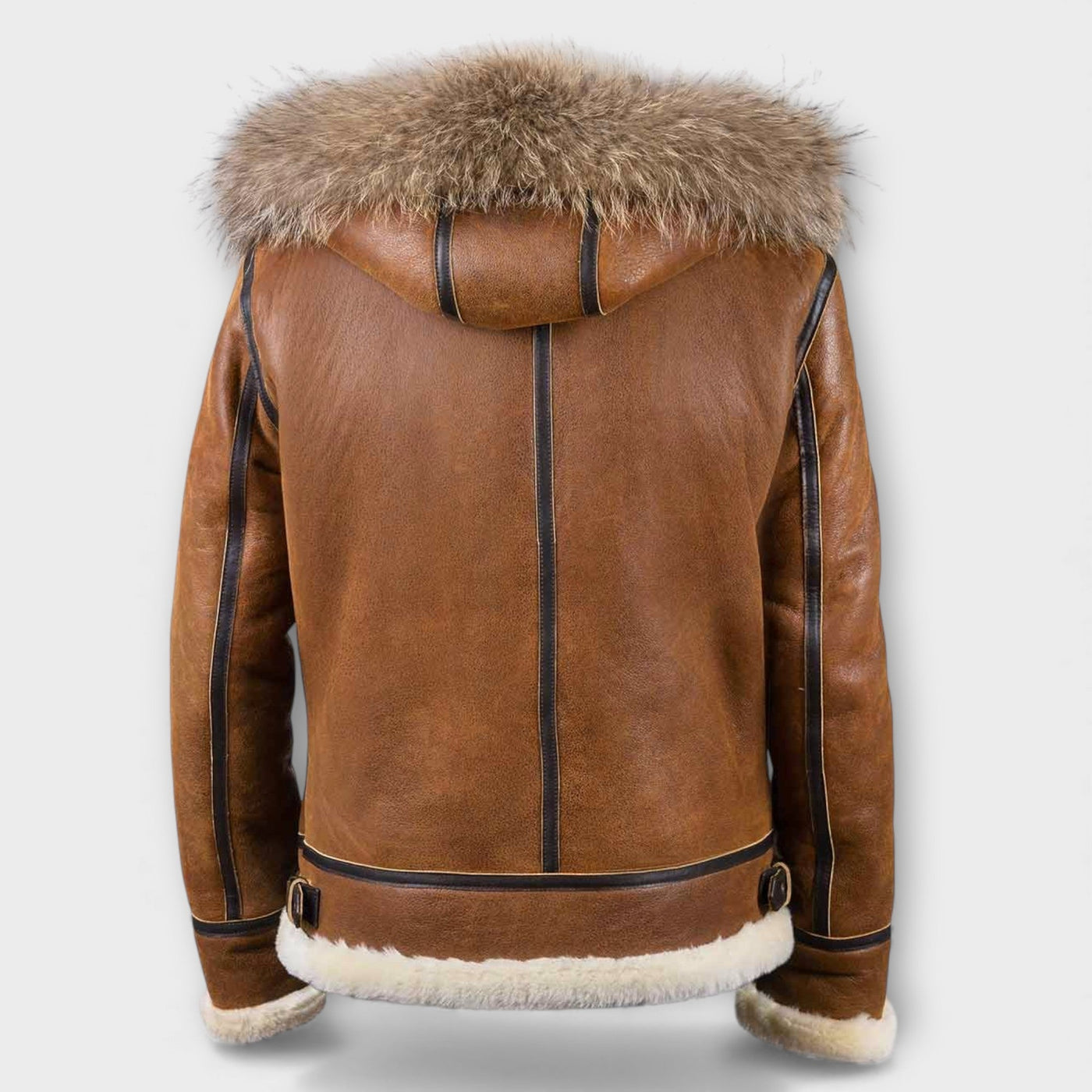 Aron™ | Giacca Bomber con Cappuccio in Pelliccia