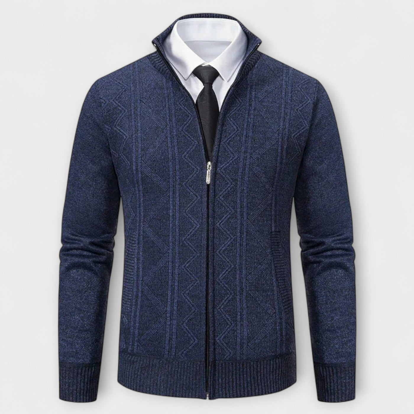 Dawson™ – Cardigan con zip testurizzato