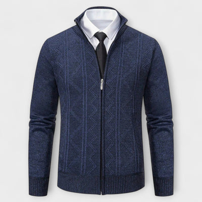 Dawson™ – Cardigan con zip testurizzato