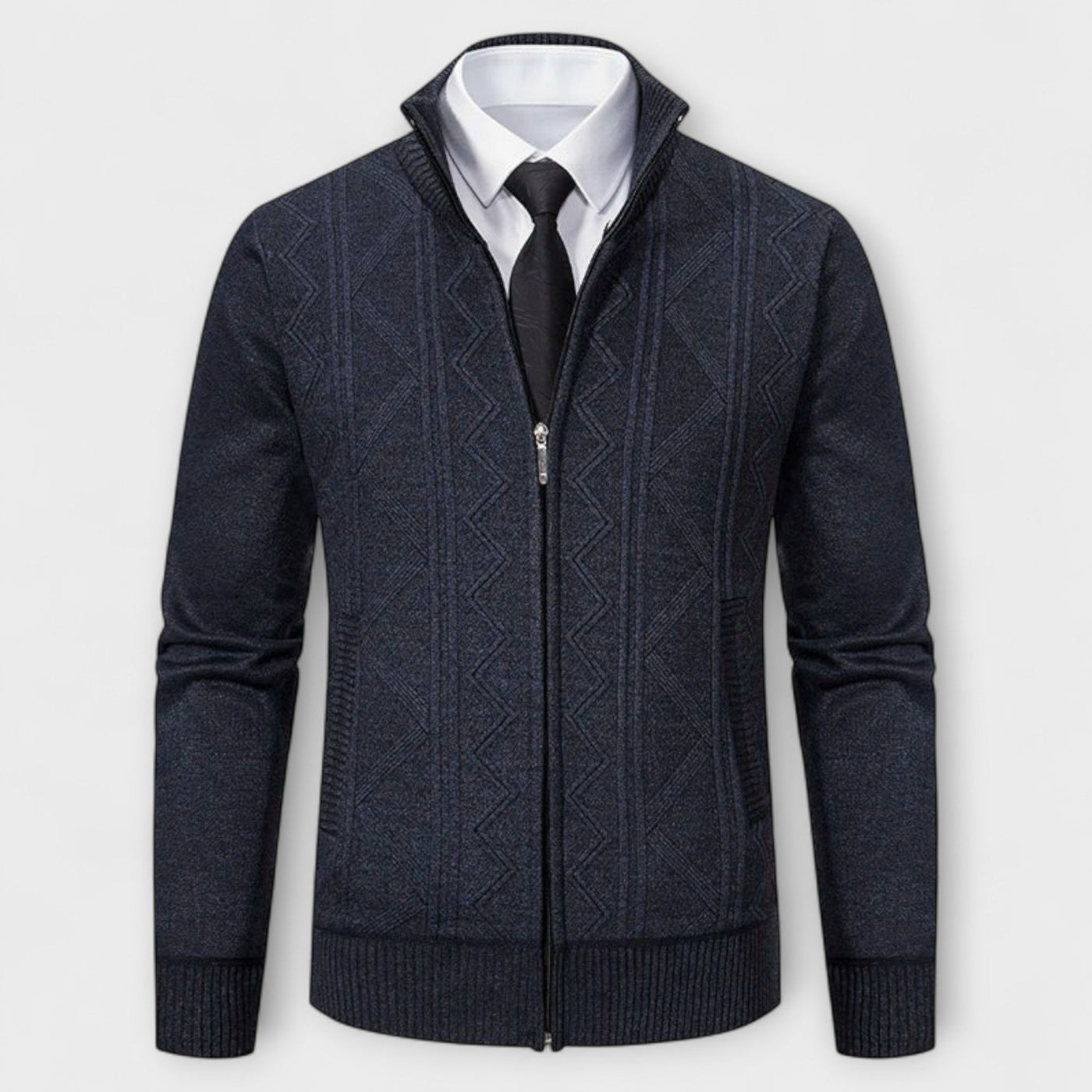 Dawson™ – Cardigan con zip testurizzato