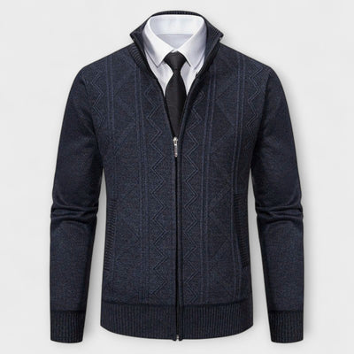 Dawson™ – Cardigan con zip testurizzato