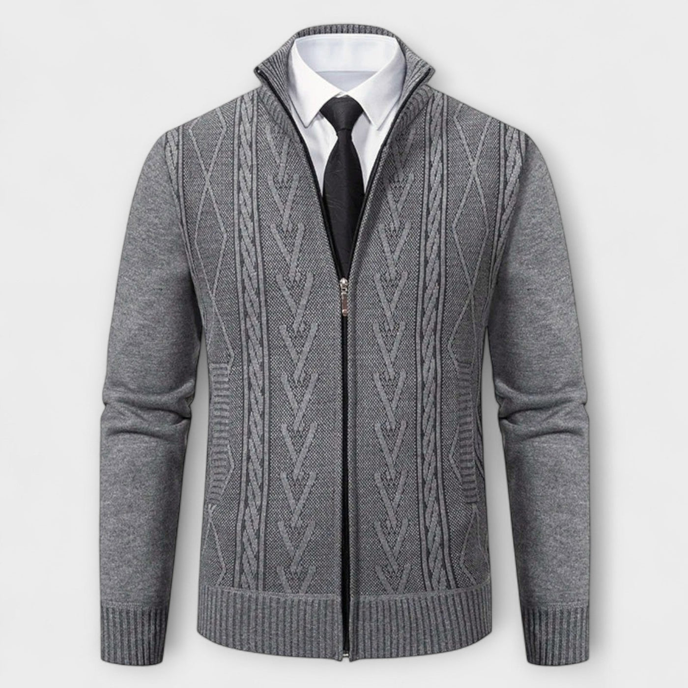 Dawson™ – Cardigan con zip testurizzato