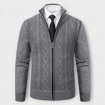 Dawson™ – Cardigan con zip testurizzato