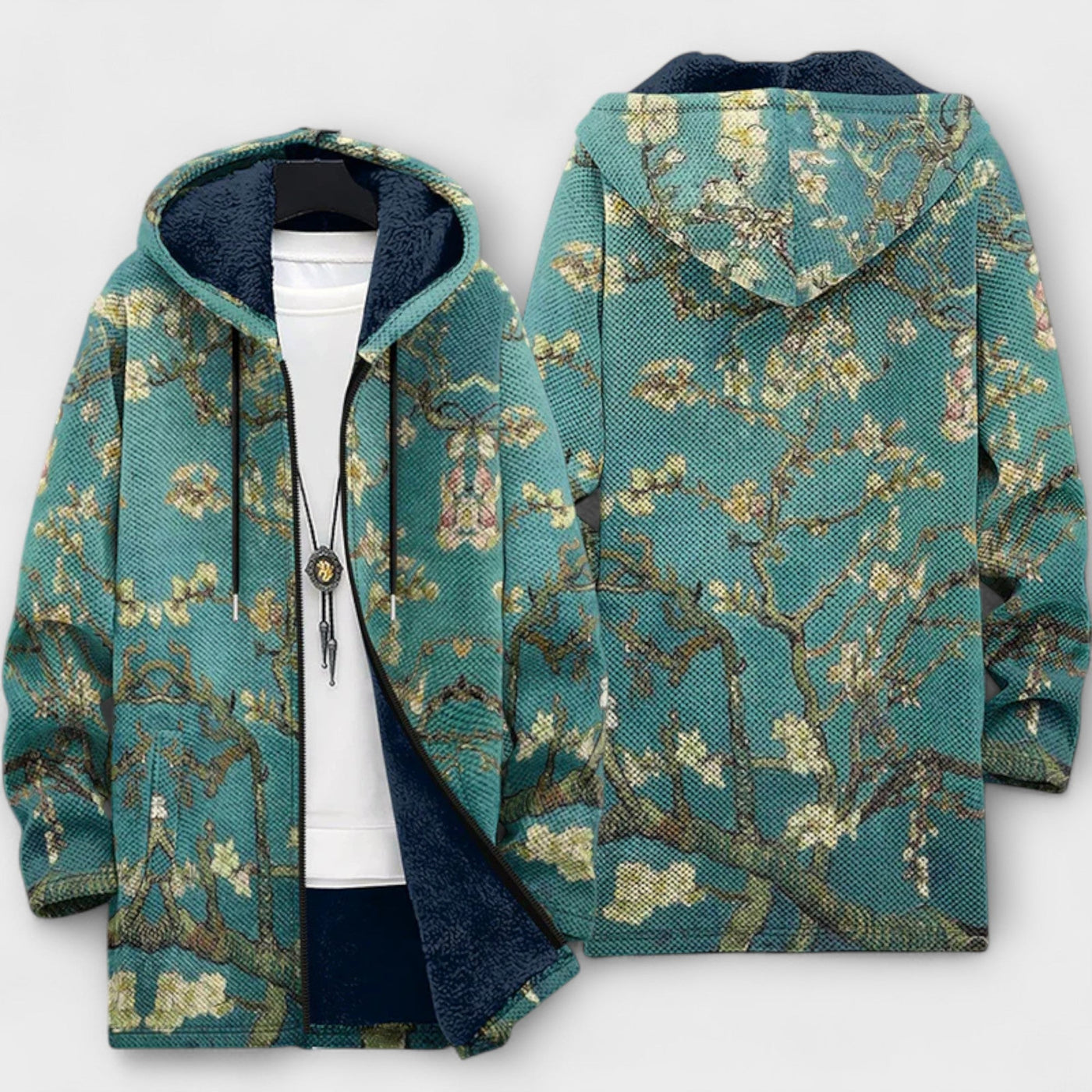 Cardigan lussuoso ispirato all'arte