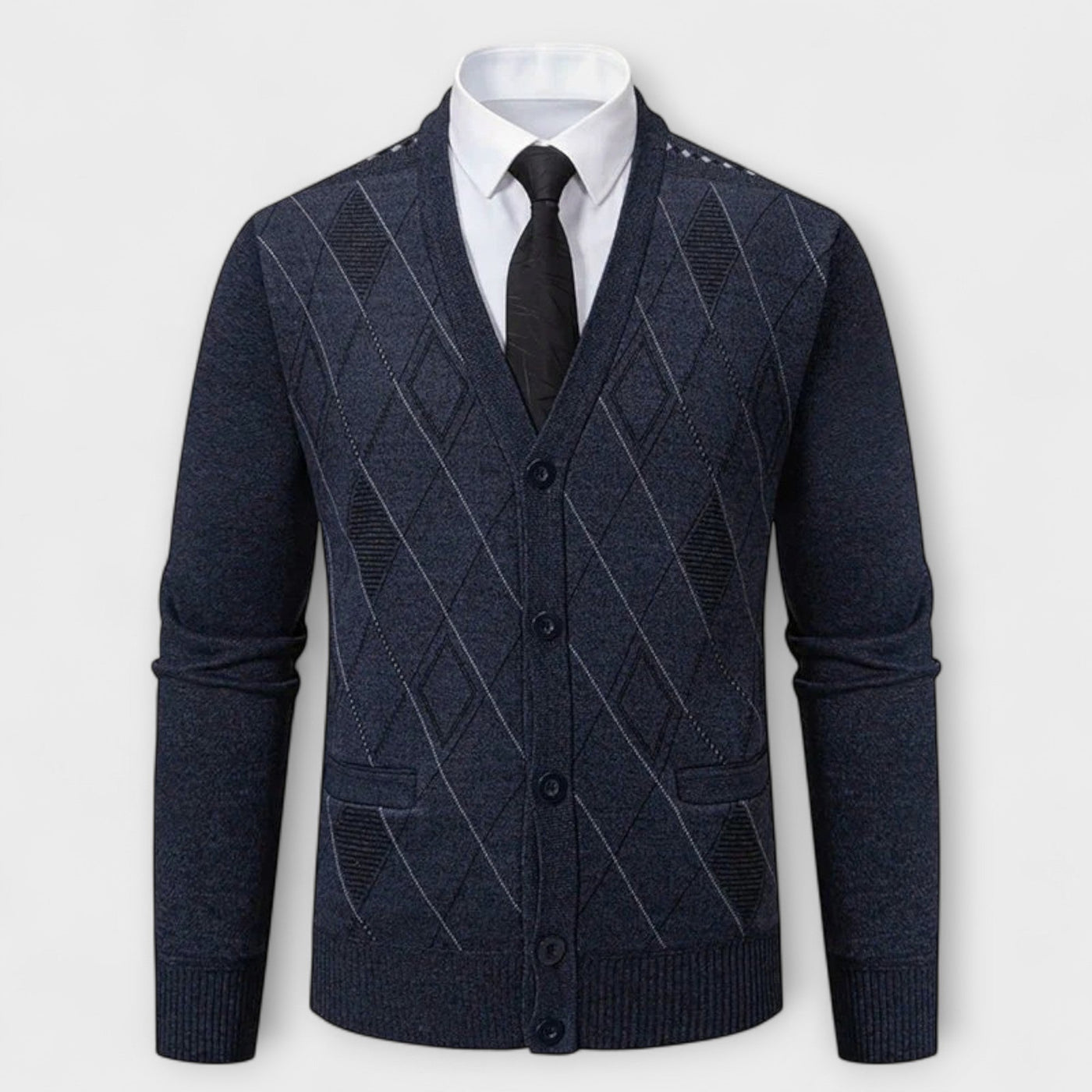 Preston™ – Cardigan a Maglia Diamante