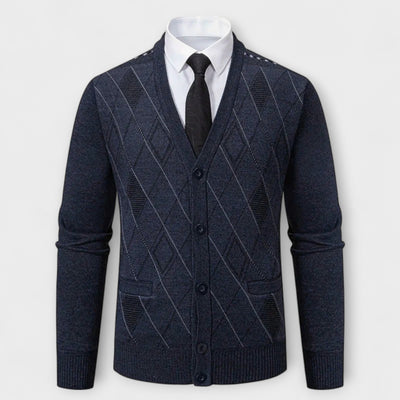 Preston™ – Cardigan a Maglia Diamante