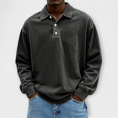 Camicia a Maniche Lunghe in Cotone Vintage