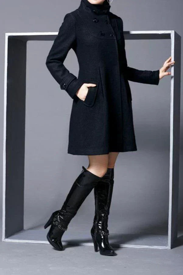 Aria™ Cappotto Elegante con Bottoni