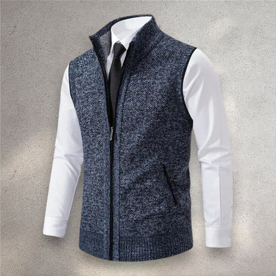 Levi | Gilet in Maglia con Zip Completa