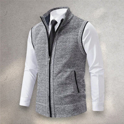 Levi | Gilet in Maglia con Zip Completa