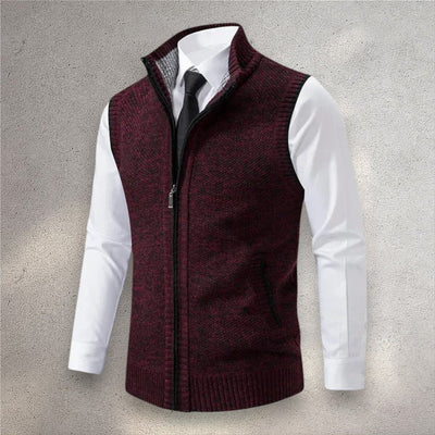 Levi | Gilet in Maglia con Zip Completa